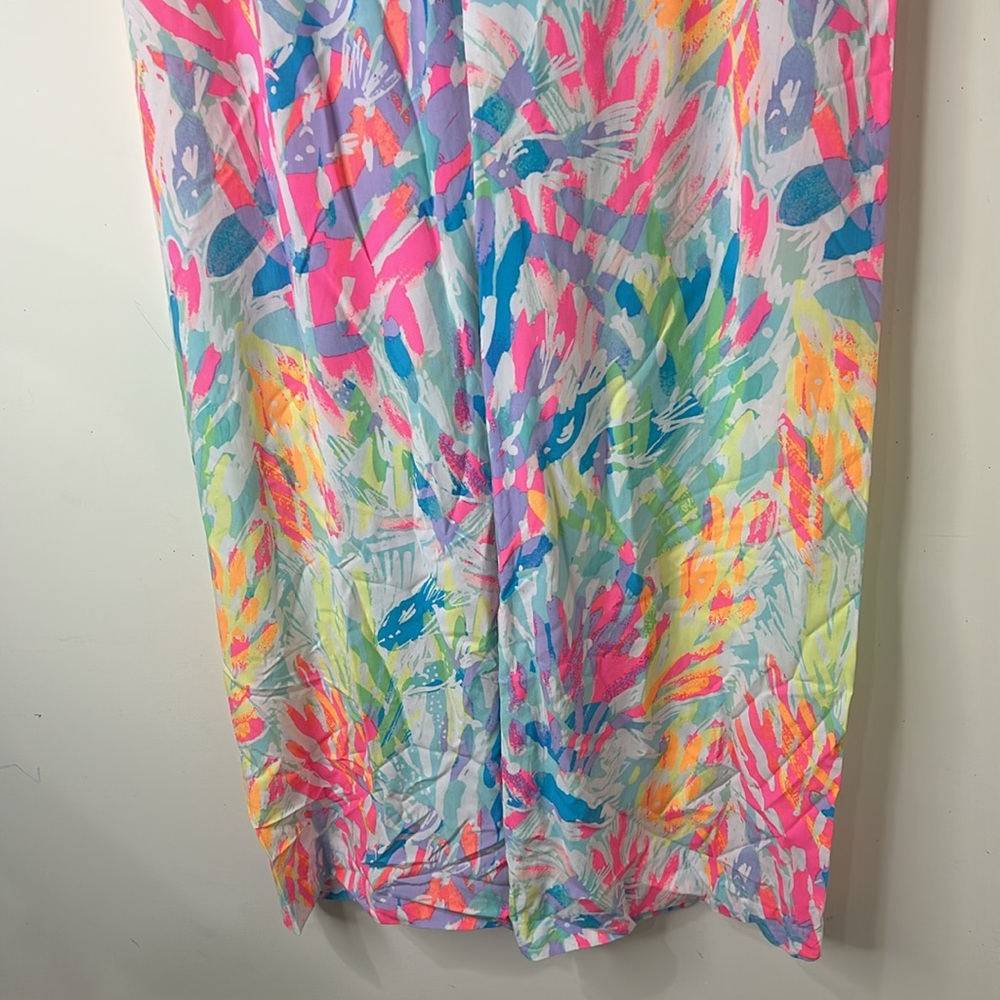 Lilly Pulitzer Women's Bal Harbour Palazzo Pants Sparkling Sands Size Medium - Picture 12 of 15